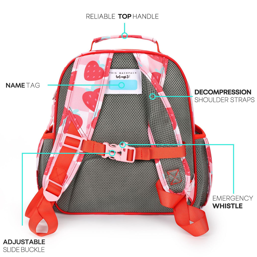 mibasies Kids Backpack for Girls: Girls Backpack 5-8 - Kindergarten Elementary School Bookbag for Girl - Flower Pink