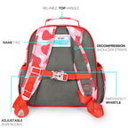 mibasies Kids Backpack for Girls: Girls Backpack 5-8 - Kindergarten Elementary School Bookbag for Girl - Flower Pink