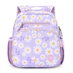 mibasies Kids Backpack for Girls: Girls Backpack 5-8 - Kindergarten Elementary School Bookbag for Girl - Flower Pink