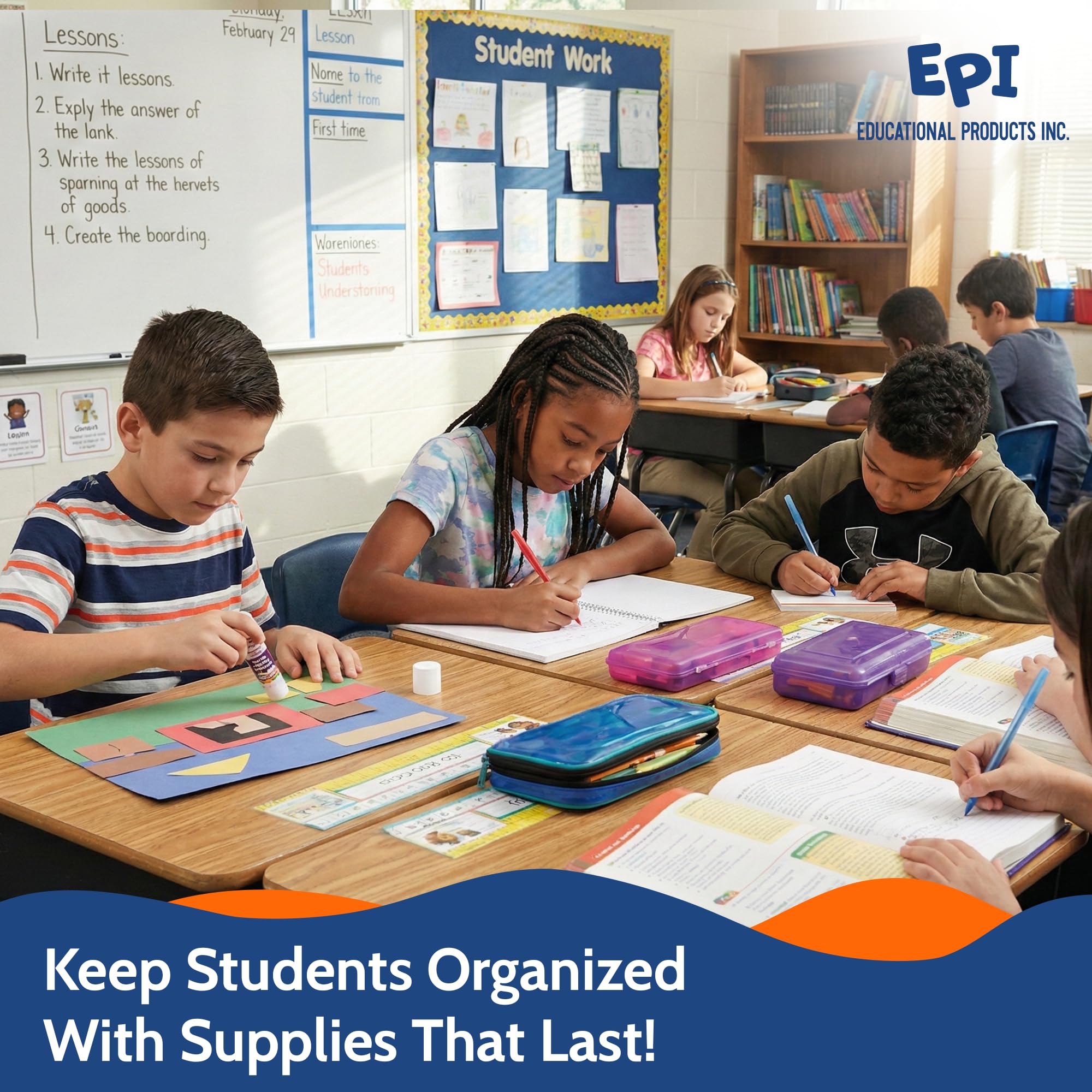 EPI Essentials Back to School Supplies for Kids 6th-12th Grade – 51 Items in Kit – Middle to High School Supply Packs – College-Ruled Bundle with Composition Notebooks – Suitable for Homeschooling