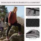 Travel Laptop Backpack 17 Inch, Sturdy Professional Travel Backpack for Men Women with LifetimeWarranty, Airline Approved Big Large Business Work College Computer Backpack, Black