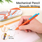 YPLUS Geometry Set for Students, Compass Drawing Tool with Metal Case, Math Protractor with Protractor, Rulers, Metal Compass, Mechanical Pencil - 12 Pcs, Back to School Supplies for Students