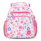mibasies Kids Backpack for Girls: Girls Backpack 5-8 - Kindergarten Elementary School Bookbag for Girl - Flower Pink
