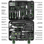Prostormer 259-Piece Tool Kit, General Household Hand Tool Set with Plastic Storage Toolbox, Portable Complete Repair Tool Box for Home and Car (Blue)