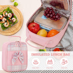 DIGOBAY Backpack for Girls, 3PCS Girls Backpack for School with Lunch Bag Pencil Case, Cute Kids Teens Bookbag for Kindergarten Elementary Preschool Middle School (Pink)