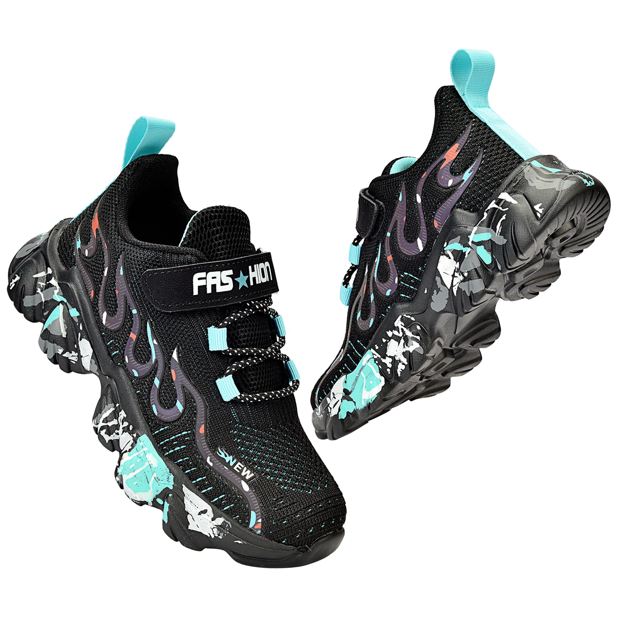Uerymit Boys Girls Sneakers Slip On Athletic Running Shoes