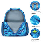 mibasies Kids Backpack for Girls: Girls Backpack 5-8 - Kindergarten Elementary School Bookbag for Girl - Flower Pink