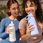 ThermoFlask Insulated Water Bottle with Straw Lid (24 oz, Purple Sunset) - Leakproof, Stainless Steel Water Bottle for Cold & Hot Drinks, Travel & Daily Hydration