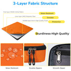 ECHSRT Large Pencil Case, Aesthetic Pen Pouch with Big Capacity, Minimalist Portable Stationery Bag with Handle for Office Organizer Aesthetic Pencil Cases