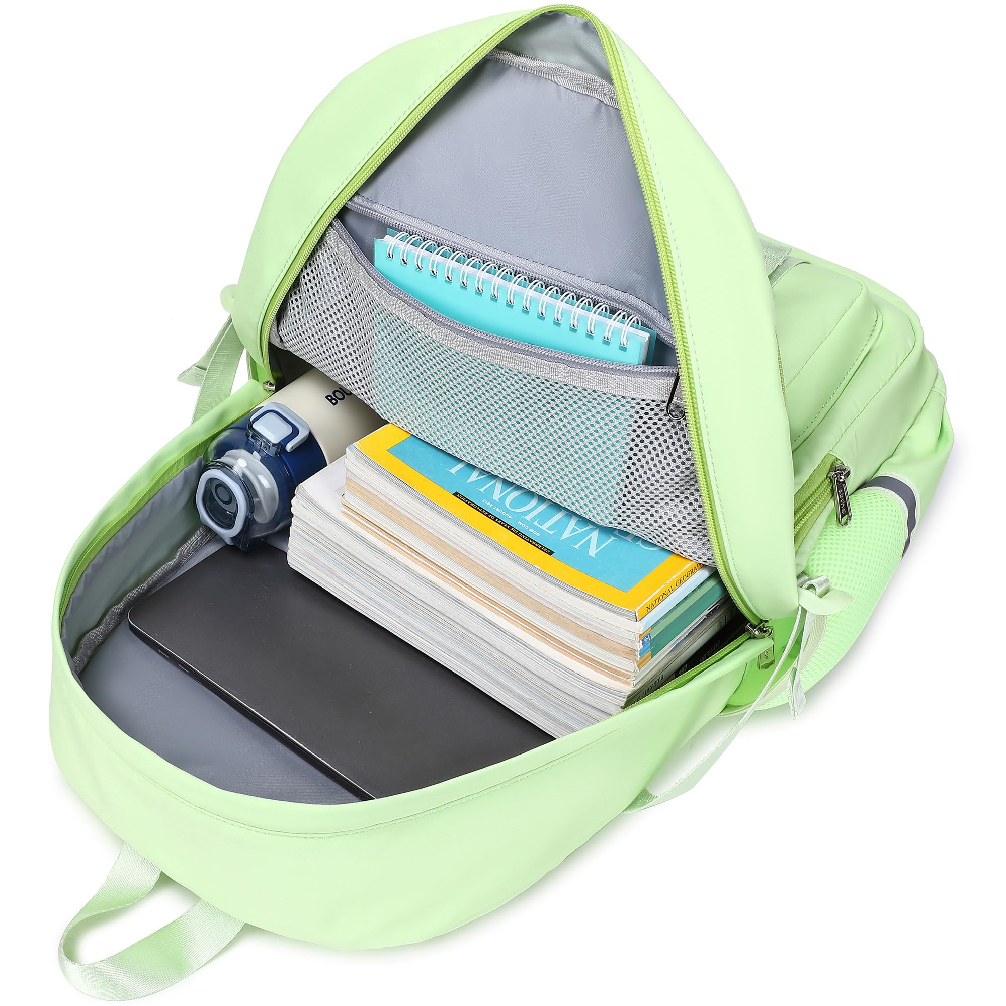 abshoo Big Student Laptop Backpack For College Women Middle High School Teen Girls Bookbag Travel Daypack (Black) | For College