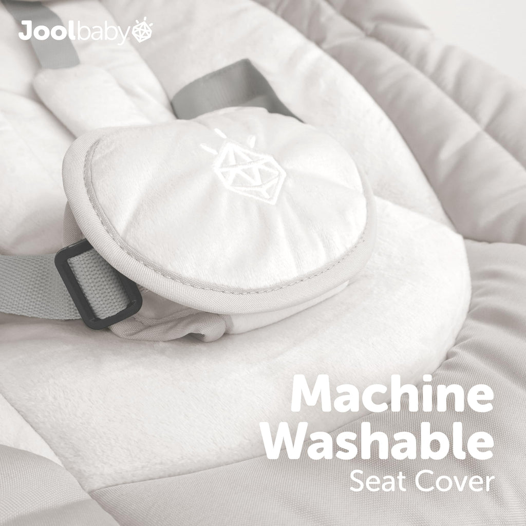 Jool Baby Nova Baby Swing for Infants – Bluetooth Music, Remote (Gray) | Keep Baby Happy While Getting Things Done – Gentle Side-to-Side Motion Helps Baby Feel Content