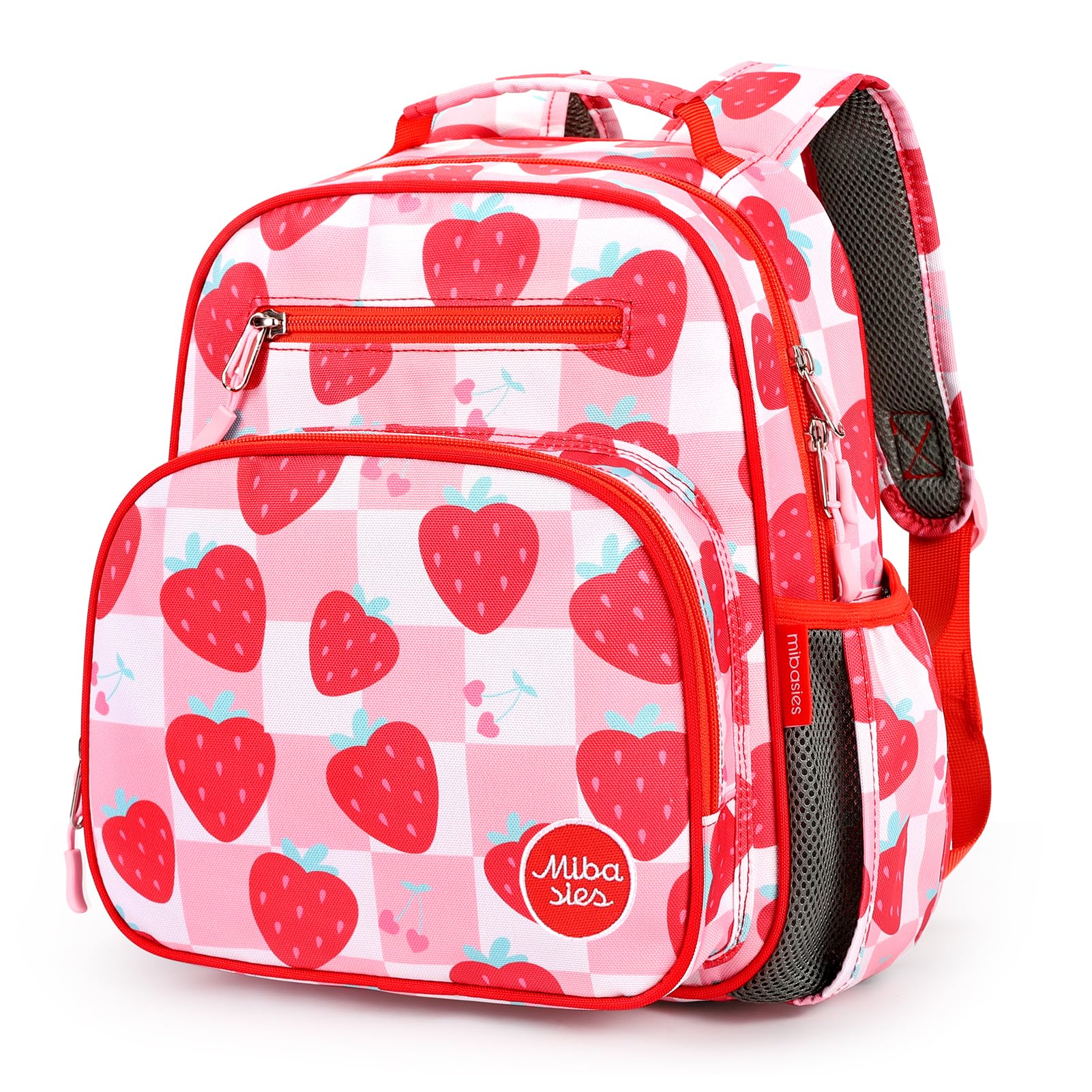 mibasies Kids Backpack for Girls: Girls Backpack 5-8 - Kindergarten Elementary School Bookbag for Girl - Flower Pink