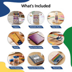 EPI Essentials Back to School Supplies for Kids 6th-12th Grade – 51 Items in Kit – Middle to High School Supply Packs – College-Ruled Bundle with Composition Notebooks – Suitable for Homeschooling