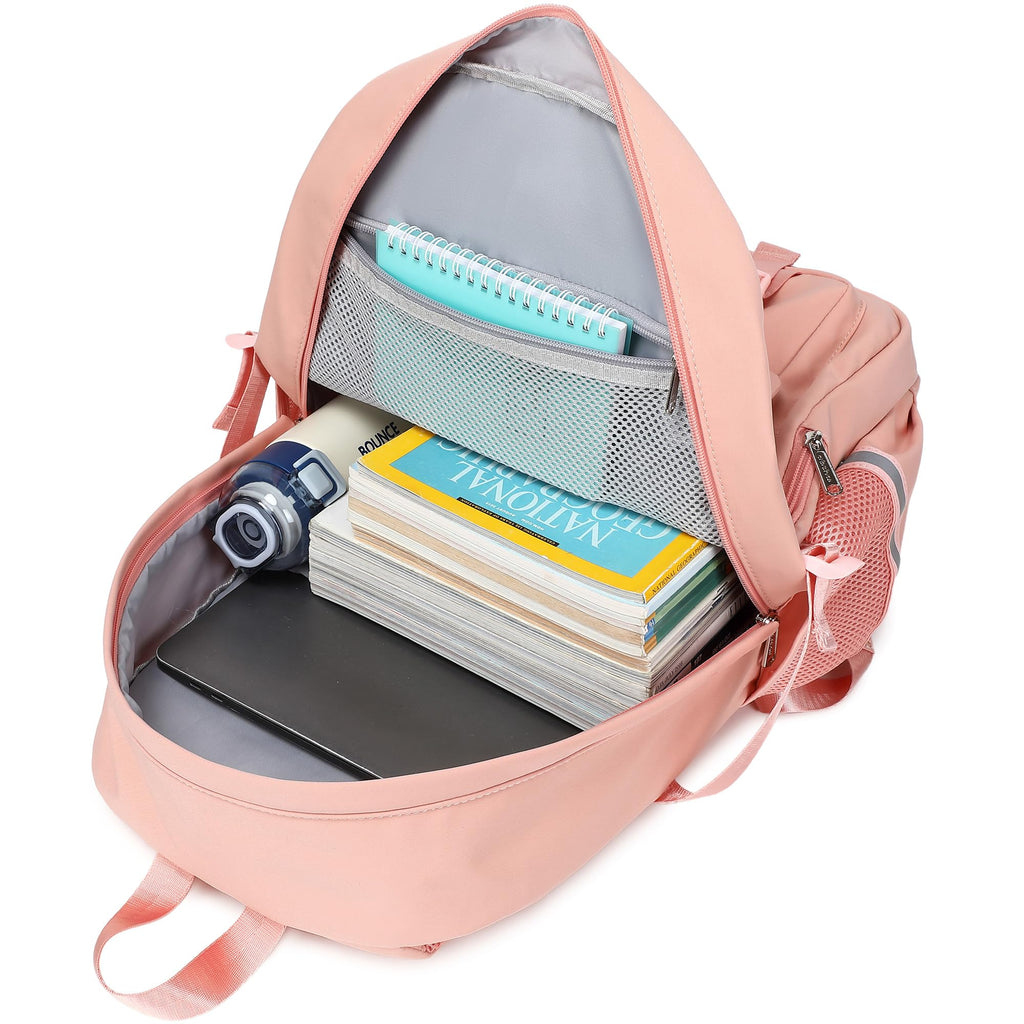 abshoo Big Student Laptop Backpack For College Women Middle High School Teen Girls Bookbag Travel Daypack (Black) | For College