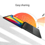 ASUS Vivobook Go 15.6” FHD Slim Laptop, AMD Ryzen 3 7320U Quad Core Processor, 8GB DDR5 RAM, 256GB SSD, Windows 11 Home, Fast Charging, Webcam Shield, Military Grade Durability, Black, E1504FA-AB34