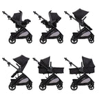 Baby Trend Passport® Switch 6-in-1 Modular Stroller Travel System with EZ-Lift™ Plus Infant Car Seat, Dash Black
