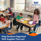 EPI Essentials Back to School Supplies for Kids 6th-12th Grade – 51 Items in Kit – Middle to High School Supply Packs – College-Ruled Bundle with Composition Notebooks – Suitable for Homeschooling