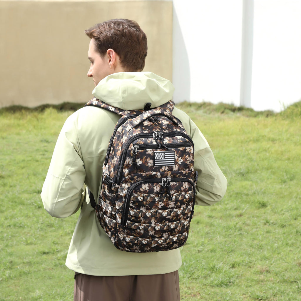 Wotony Military tactical backpack, backpack for men black small tactical assault bag