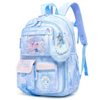 Lovely Girls Backpack School Bag for Students Kids Book Bag with Multiple Pockets Splash-proof Children's Backpack（17inch Pink）