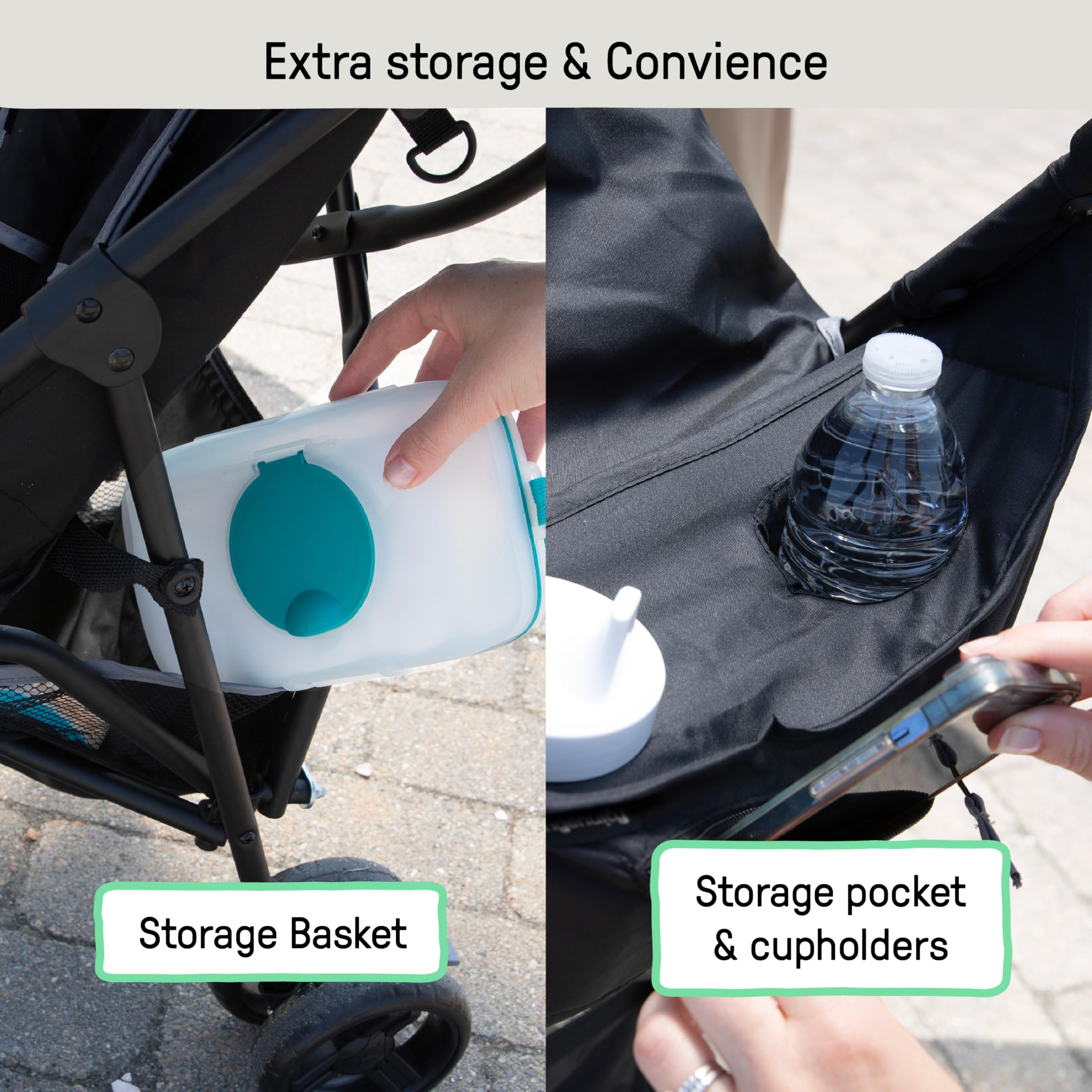 Ingenuity 3D Mini Convenience Stroller – Lightweight Stroller with Compact Fold, Multi-Position Recline, Canopy with Pop Out Sun Visor and More – Umbrella Stroller for Travel, Pink