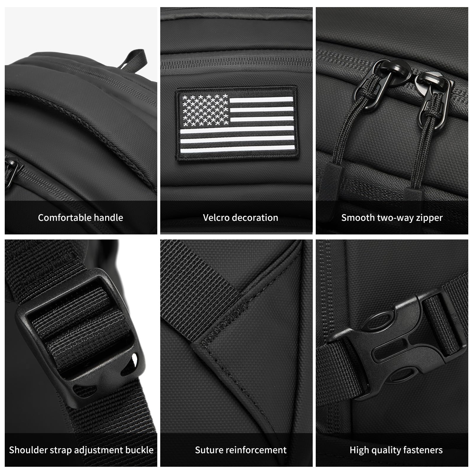 Wotony Military tactical backpack, backpack for men black small tactical assault bag