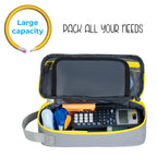 ECHSRT Large Pencil Case, Aesthetic Pen Pouch with Big Capacity, Minimalist Portable Stationery Bag with Handle for Office Organizer Aesthetic Pencil Cases