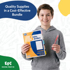 EPI Essentials Back to School Supplies for Kids 6th-12th Grade – 51 Items in Kit – Middle to High School Supply Packs – College-Ruled Bundle with Composition Notebooks – Suitable for Homeschooling