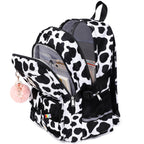 abshoo Big Student Laptop Backpack For College Women Middle High School Teen Girls Bookbag Travel Daypack (Black) | For College