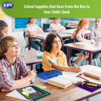 EPI Essentials Back to School Supplies for Kids 6th-12th Grade – 51 Items in Kit – Middle to High School Supply Packs – College-Ruled Bundle with Composition Notebooks – Suitable for Homeschooling