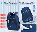Bansusu Boys Backpack for Kids School Bag, Primary Middle School Backpack for Boys Bookbags