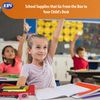 EPI Essentials Back to School Supplies for Kids 6th-12th Grade – 51 Items in Kit – Middle to High School Supply Packs – College-Ruled Bundle with Composition Notebooks – Suitable for Homeschooling