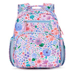 mibasies Kids Backpack for Girls: Girls Backpack 5-8 - Kindergarten Elementary School Bookbag for Girl - Flower Pink