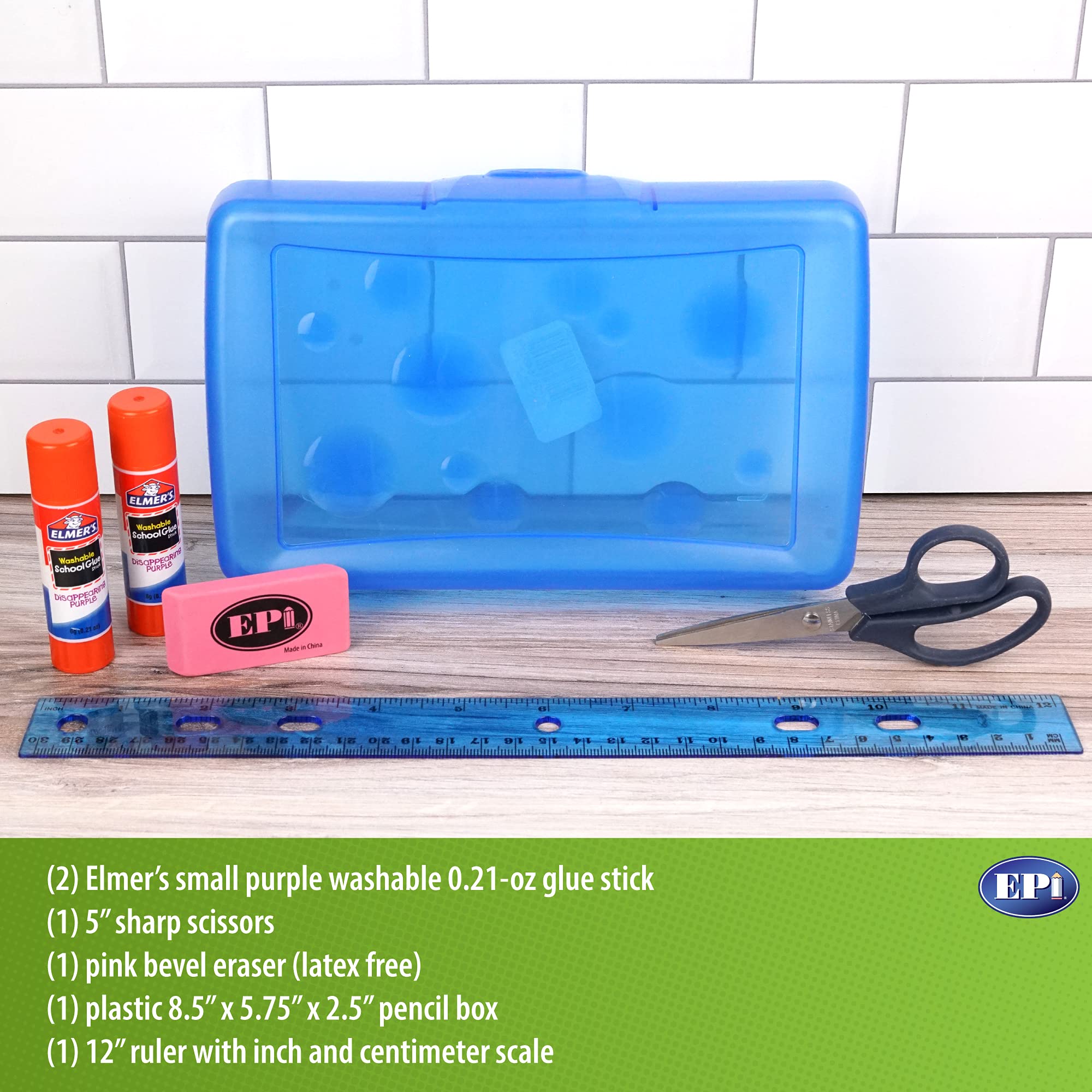 EPI Essentials Back to School Supplies for Kids 6th-12th Grade – 51 Items in Kit – Middle to High School Supply Packs – College-Ruled Bundle with Composition Notebooks – Suitable for Homeschooling
