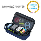 ECHSRT Large Pencil Case, Aesthetic Pen Pouch with Big Capacity, Minimalist Portable Stationery Bag with Handle for Office Organizer Aesthetic Pencil Cases