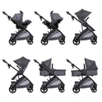 Baby Trend Passport® Switch 6-in-1 Modular Stroller Travel System with EZ-Lift™ Plus Infant Car Seat, Dash Black