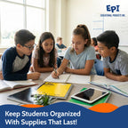 EPI Essentials Back to School Supplies for Kids 6th-12th Grade – 51 Items in Kit – Middle to High School Supply Packs – College-Ruled Bundle with Composition Notebooks – Suitable for Homeschooling