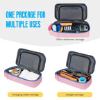 ECHSRT Large Pencil Case, Aesthetic Pen Pouch with Big Capacity, Minimalist Portable Stationery Bag with Handle for Office Organizer Aesthetic Pencil Cases