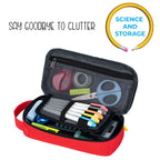 ECHSRT Large Pencil Case, Aesthetic Pen Pouch with Big Capacity, Minimalist Portable Stationery Bag with Handle for Office Organizer Aesthetic Pencil Cases