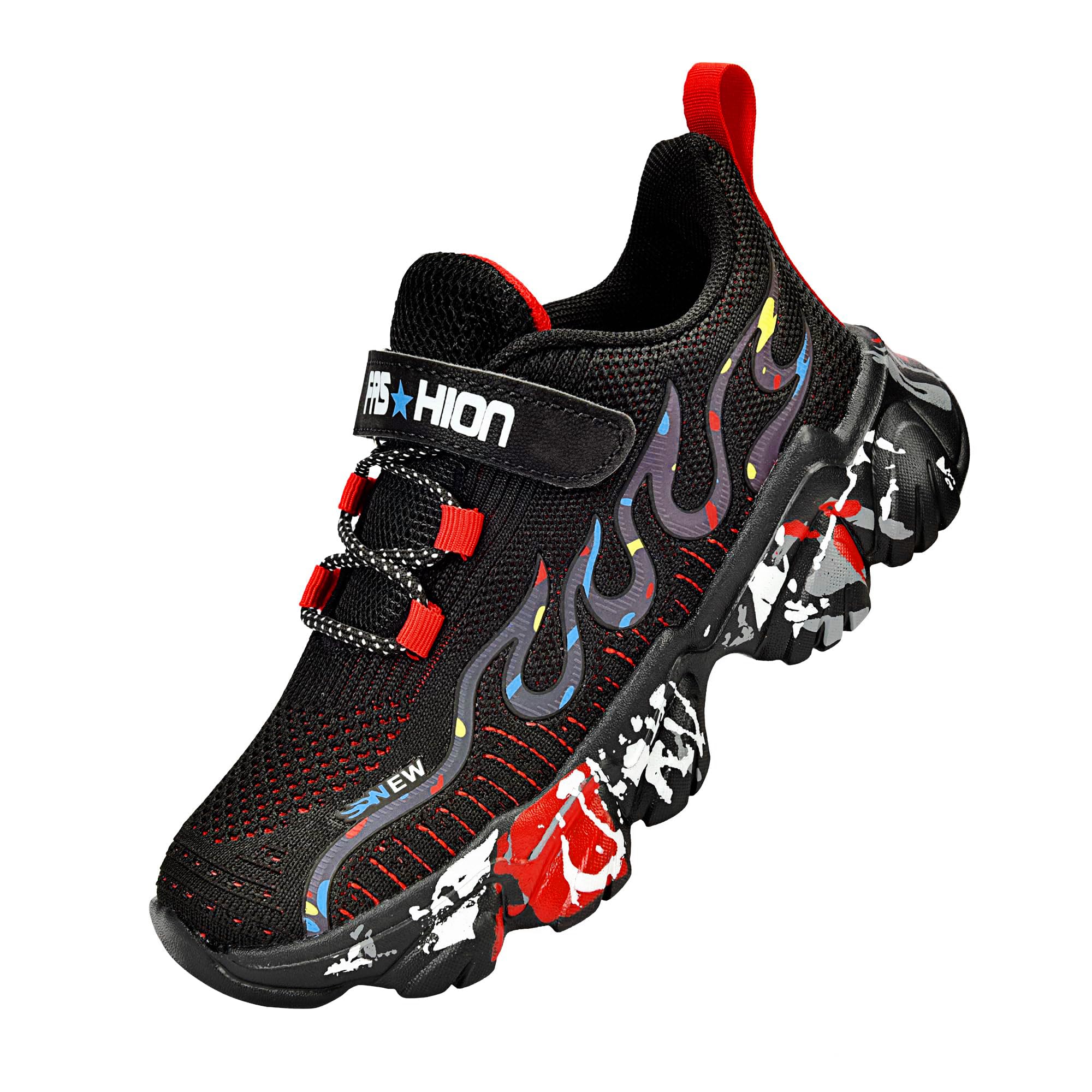 Uerymit Boys Girls Sneakers Slip On Athletic Running Shoes
