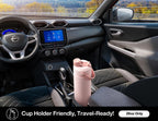 POWCAN 26 oz Insulated Water Bottle with 2-in-1 Straw and Spout Lid, Keep Cold 24H, Leak-Proof, Fits in Car Cup Holder, Stainless Steel Water Bottle for Sports, Travel, and School (Cotton Candy)