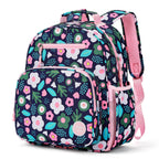 mibasies Kids Backpack for Girls: Girls Backpack 5-8 - Kindergarten Elementary School Bookbag for Girl - Flower Pink