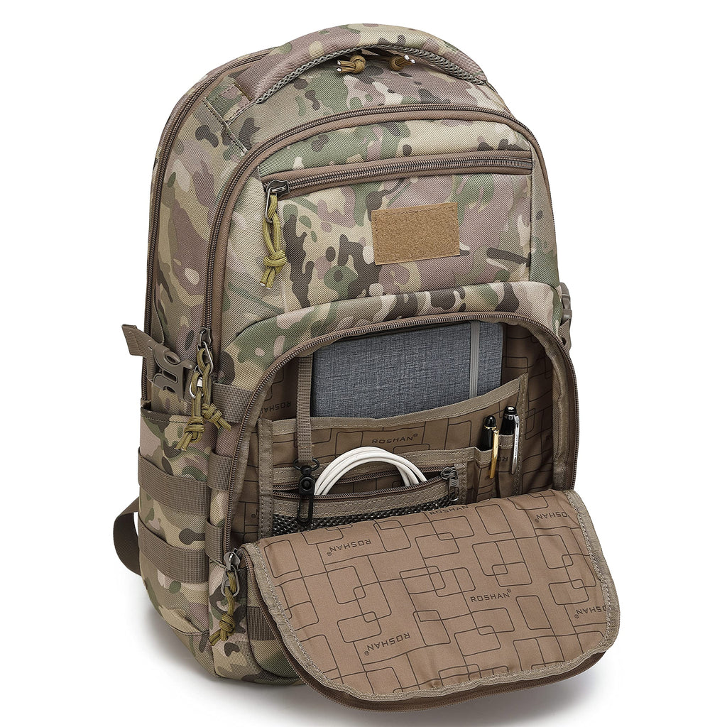 Wotony Military tactical backpack, backpack for men black small tactical assault bag