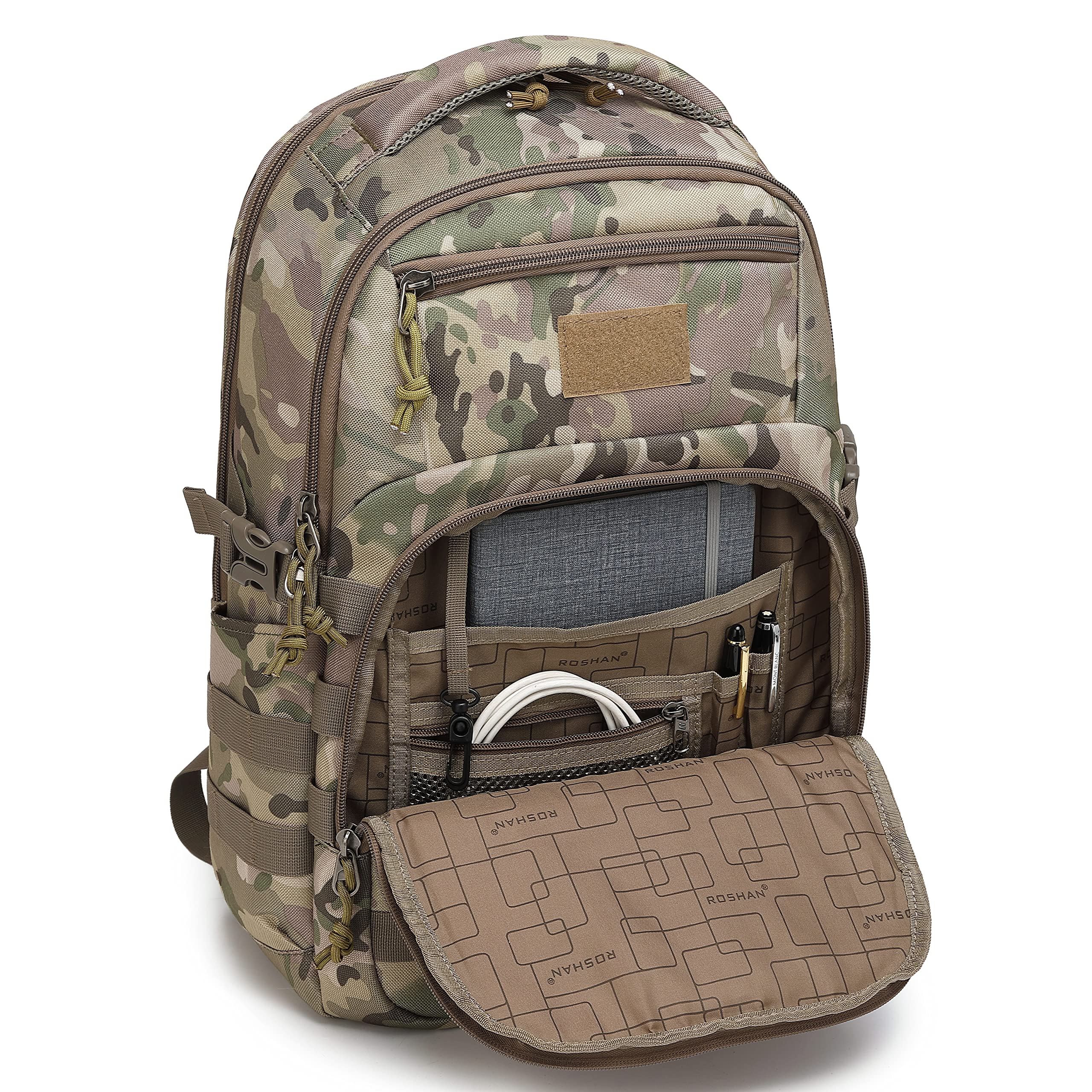 Wotony Military tactical backpack, backpack for men black small tactical assault bag